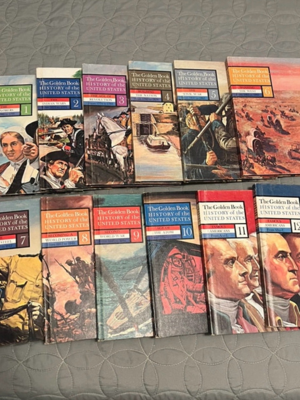 The Golden Book - History of the United States Books - Multi-Volume Set of 12.